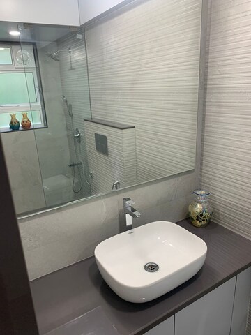 Bathroom in 2 BHK Apartment at Dakshina Park, Vile Parle West – for Rent