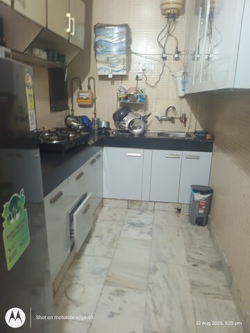 Kitchen in 2 BHK Builder Floor at Malviya Nagar – for Rent