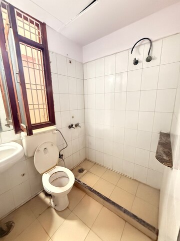 Bathroom in 1 BHK Builder Floor at Chattarpur – for Rent