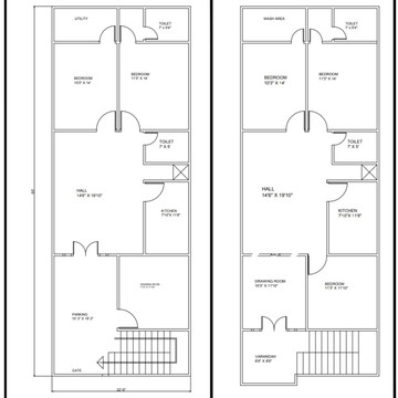 Floor Plan in 6+ BHK Independent House at Hydershakote – for Sale