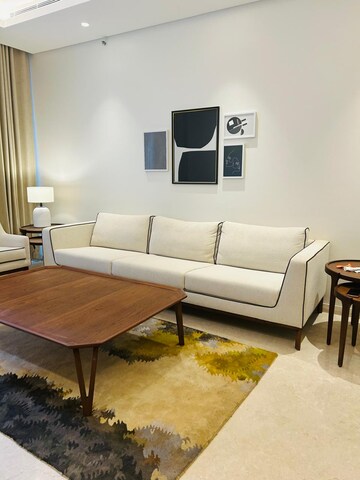 Living Room in 3 BHK Apartment at Forum Serendipity, Bandra Kurla Complex – for Rent