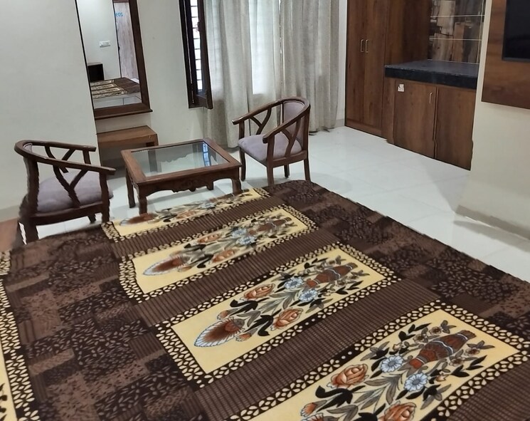 Living Room, vip road 1 Bedroom 900 Sq.Ft. Apartment In Vip Road Zirakpur 9137637