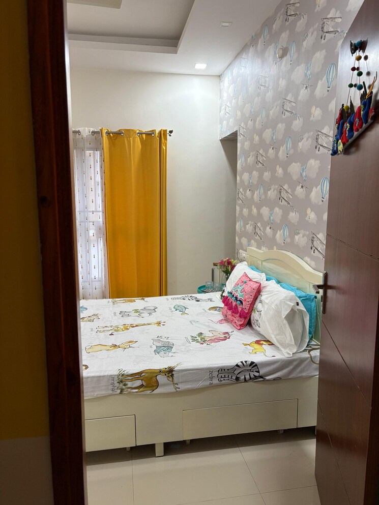 Bedroom, celebrity-galaxy 3 Bedroom 1700 Sq.Ft. Villa In Jigani Bangalore 9137772