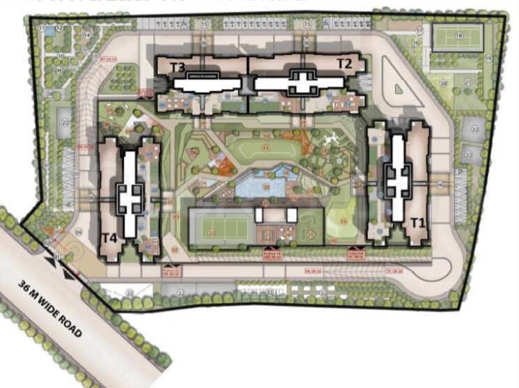 Master Plan, godrej-woodsville 3 Bedroom 973 Sq.Ft. Apartment In Hinjewadi Pune 9137763