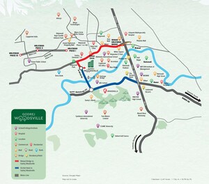 3 BHK Apartment – Map Location View at Godrej Woodsville, Hinjewadi - for Sale