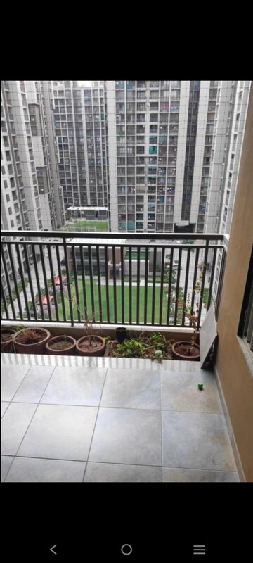 Balcony in 3 BHK Apartment at HN Safal Orchid Harmony, Shela – for Rent