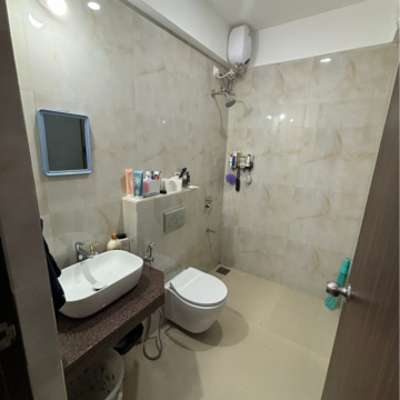 Bathroom in 2 BHK Apartment at Raymond Ten X Habitat, Swastik Garden – for Rent