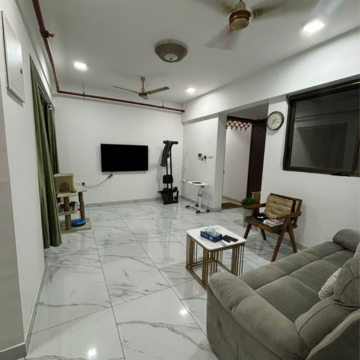 Living Room in 2 BHK Apartment at Raymond Ten X Habitat, Swastik Garden – for Rent