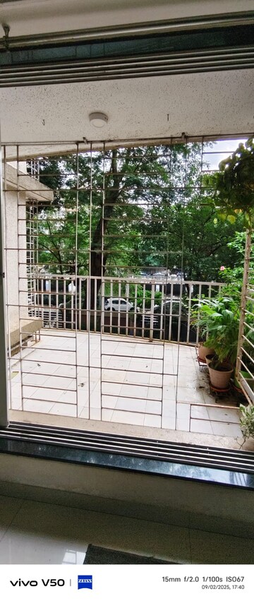 Balcony in 1 BHK Apartment at Mhatre Royal CHS, Dahisar West – for Rent