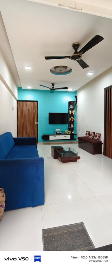 Living Room in 1 BHK Apartment at Mhatre Royal CHS, Dahisar West – for Rent