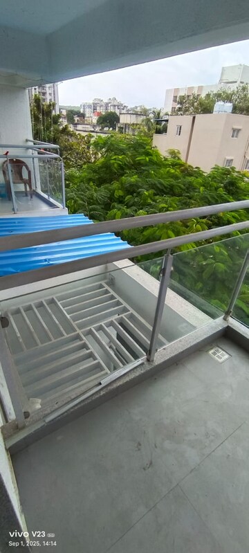 Balcony in 3 BHK Apartment at RB Silver Tarika, Kothrud – for Rent