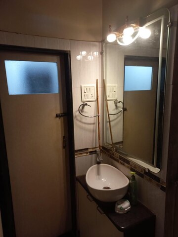 Bathroom in 1 BHK Apartment at Sahyadri Chs Jay Parakash Nagar, Goregaon East – for Rent