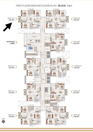 Master Plan in 3 BHK Apartment at My Home Mangala, Kondapur – for Sale