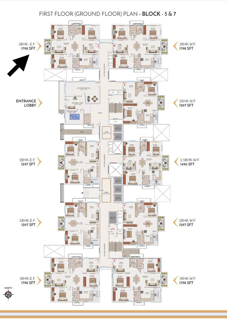 Master Plan, my-home-mangala 3 Bedroom 1798 Sq.Ft. Apartment In Kondapur Hyderabad 9138318