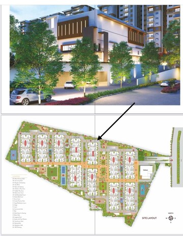 Master Plan in 3 BHK Apartment at My Home Mangala, Kondapur – for Sale