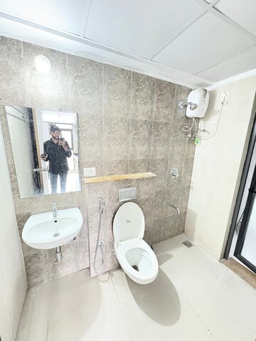 Bathroom in 1 BHK Apartment at Lodha Palava River Front, Dombivli East – for Rent