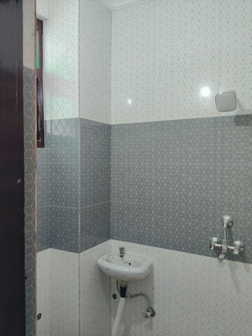 Bathroom in 2 BHK Builder Floor at Boneeight Apartment, Khanpur – for Sale