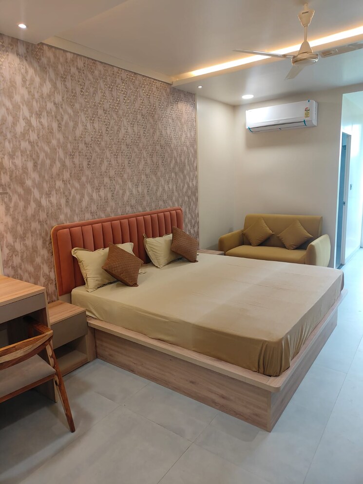 Bedroom, jagatpura 1 RK 450 Sq.Ft. Apartment In Jagatpura Jaipur 9048384