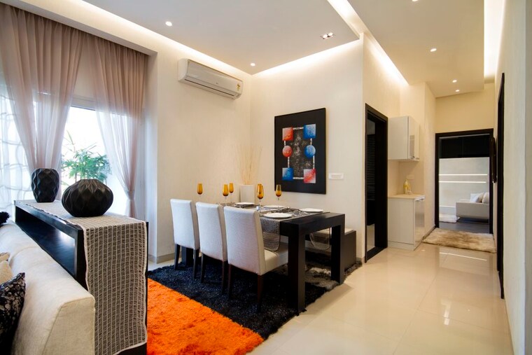 Living Room, sushma-chandigarh-grande 3 Bedroom 1885 Sq.Ft. Apartment In Lohgarh Zirakpur 9139206