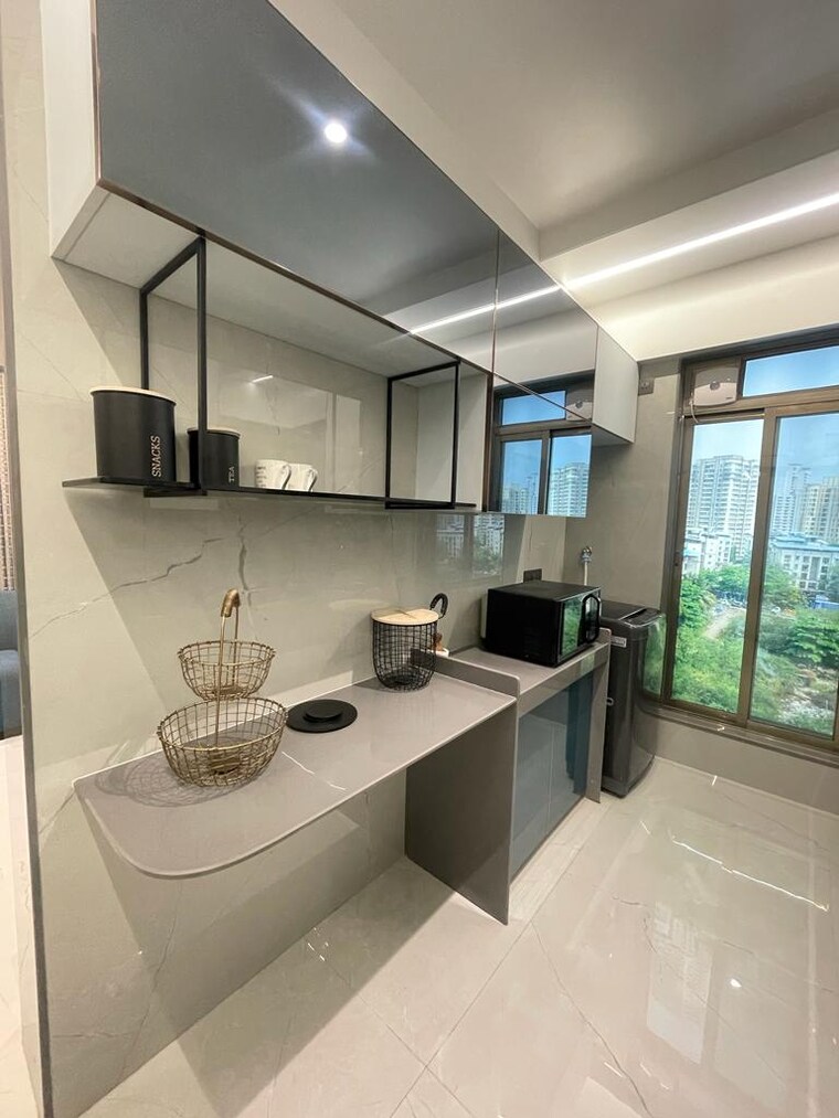 Kitchen, techno-vision-vivanta-marvel 1 Bedroom 450 Sq.Ft. Apartment In Mira Road Thane 9139332