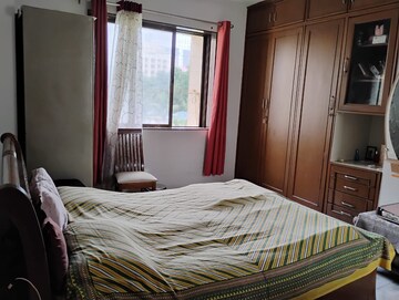 Bedroom in 3 BHK Apartment at Ideal Pristine Tower, Kasarvadavali – for Rent