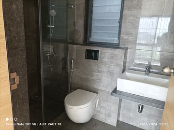 Bathroom in 3 BHK Apartment at Edenic Eurus, Pashan – for Rent