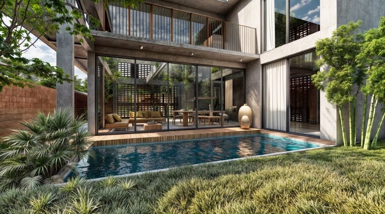 Balcony, anjuna 4 Bedroom 3658 Sq.Ft. Villa In Anjuna Goa 9139636