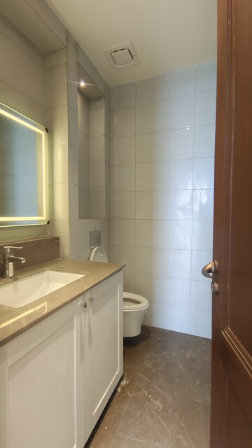 Bathroom in 3 BHK Apartment at Risland Sky Mansion, Chattarpur – for Rent