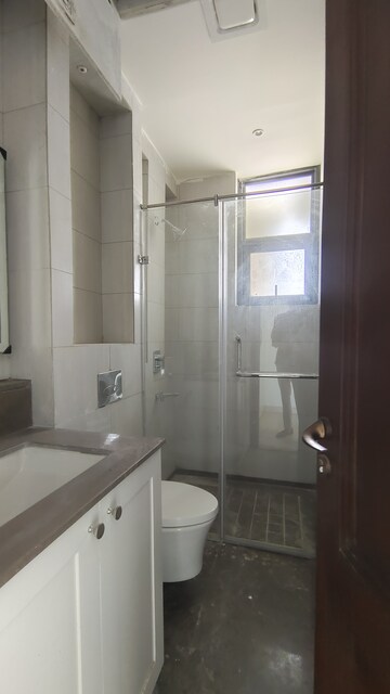 Bathroom in 3 BHK Apartment at Risland Sky Mansion, Chattarpur – for Rent