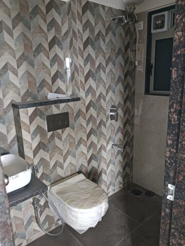 Bathroom in 1 BHK Apartment at Veena Smart Homes, Kandivali West – for Rent