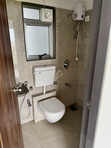 Bathroom in 2 BHK Apartment at Mansarovar Pearl Gardens, Vasai West – for Rent