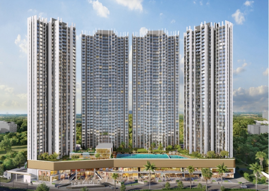 3 BHK + Pooja Room 1042 Sq.Ft. Apartment in Sunteck Crescent Park