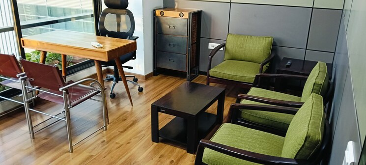 Living Room, iscon-elegance Commercial Office Space 2200 Sq.Ft. In Prahlad Nagar Ahmedabad 9140015