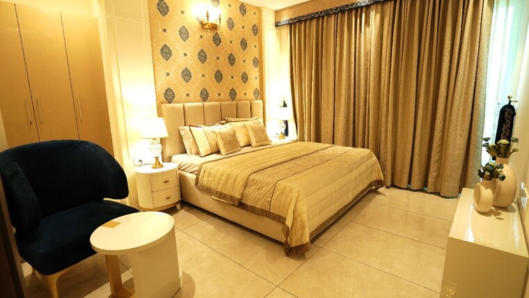 Bedroom, motia-harmony-greens 3 Bedroom 2540 Sq.Ft. Apartment In Kishanpura Zirakpur 9140097