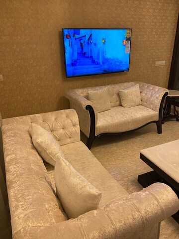 Living Room in 3 BHK Builder Floor at S 27 Luxury Homes, Greater Kailash I – for Rent