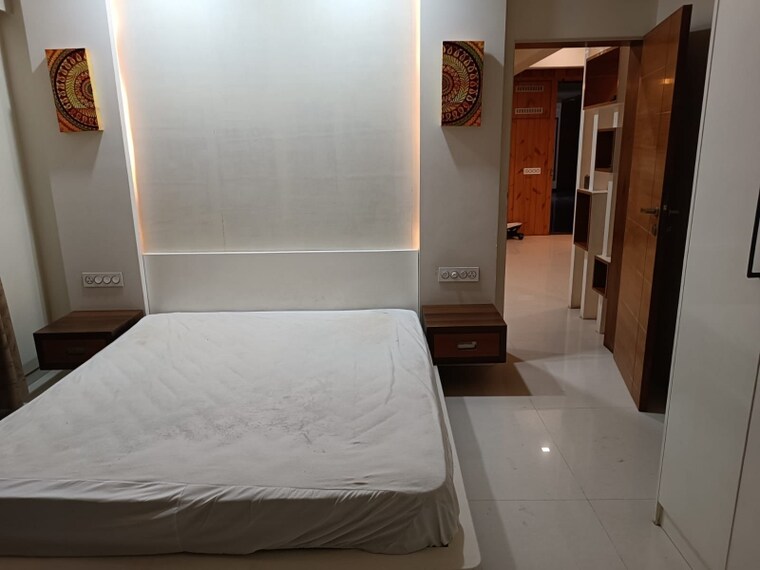 Bedroom, sangath-posh 3 Bedroom 1400 Sq.Ft. Apartment In Chandkheda Ahmedabad 9140520