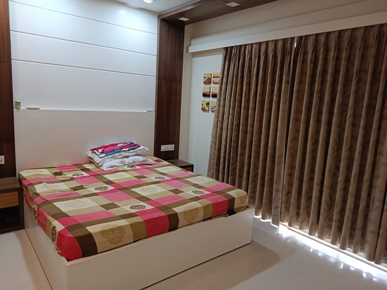 Bedroom, sangath-posh 3 Bedroom 1400 Sq.Ft. Apartment In Chandkheda Ahmedabad 9140520