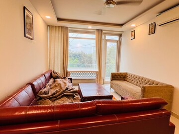 Living Room in 3 BHK Apartment at Vasant Kunj – for Rent