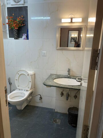 Bathroom in 1 RK Independent House at Vibhuti Khand – for Rent