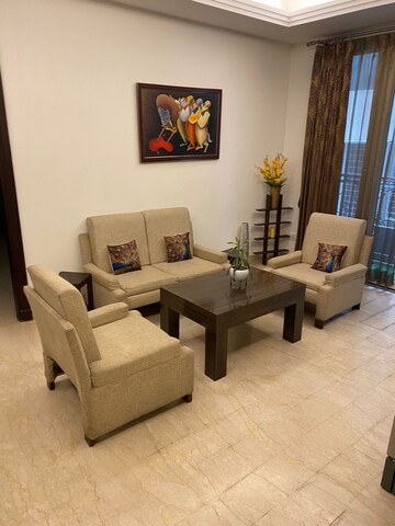 Living Room in 1 BHK Builder Floor at Panchsheel Park – for Rent