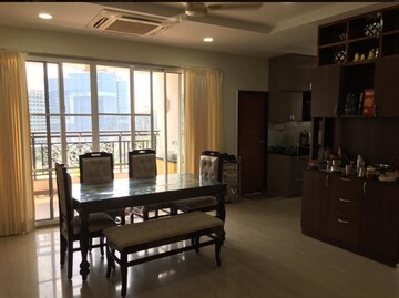 Dining area in 3 BHK Apartment at My Home Bhooja, Hi Tech City – for Rent