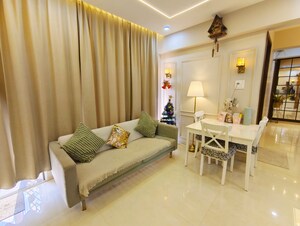 Living Room in 2.5 BHK Apartment at Garve Eastern River Residency, Pimple Saudagar – for Sale