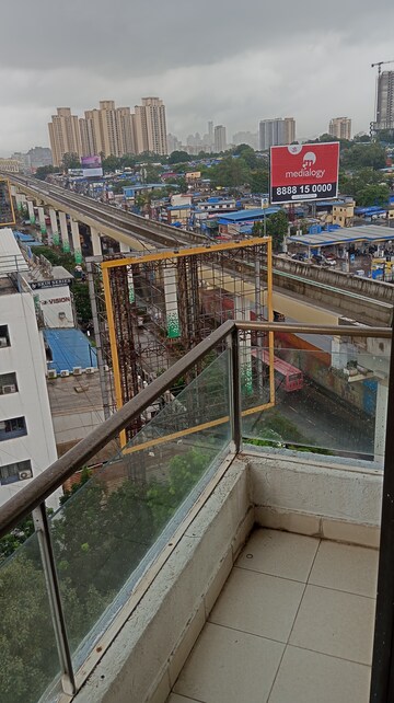 Balcony in 2 BHK Apartment at Nirlac Solitaire Tower, Manpada – for Sale