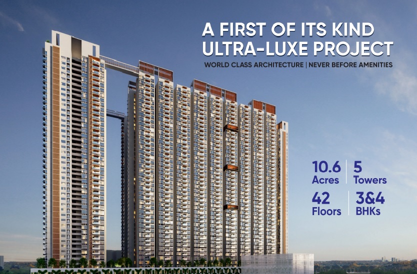 2 BHK + Pooja Room 1333 Sq.Ft. Apartment in Urbanrise The World of Joy