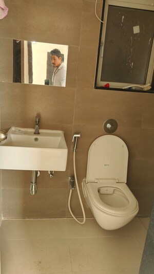 Bathroom in 1 BHK Apartment at Ashar Metro Towers, Vartak Nagar – for Sale