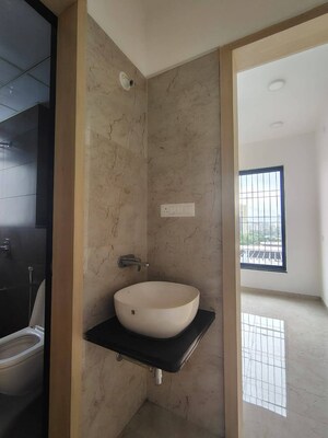 Bathroom in 3 BHK Apartment at Bhumkar Rajanigandha Sakshi Heights, Narhe – for Rent