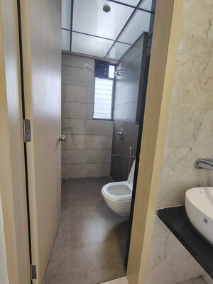 Bathroom in 3 BHK Apartment at Bhumkar Rajanigandha Sakshi Heights, Narhe – for Rent