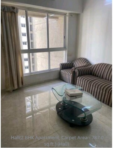 Living Room in 2 BHK Apartment at Lodha Luxuria Priva, Majiwada – for Sale