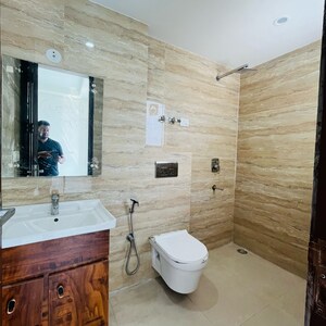 Bathroom in 3 BHK Builder Floor at Chattarpur – for Sale