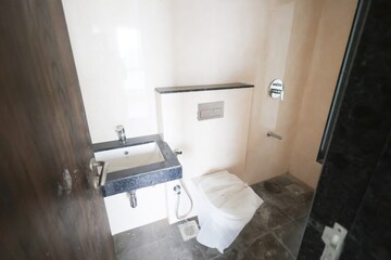 Bathroom in 2 BHK Apartment at Sheth Zuri, Laxmi Nagar – for Rent